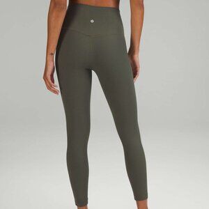 NWT Lululemon Align High-Rise Pant 25", Sz 6, ARMY GREEN